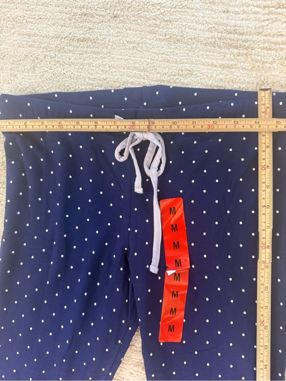 Pajama Set Women’s Size M Navy Polka Dot 2-Piece NWOT - Picture 5 of 13